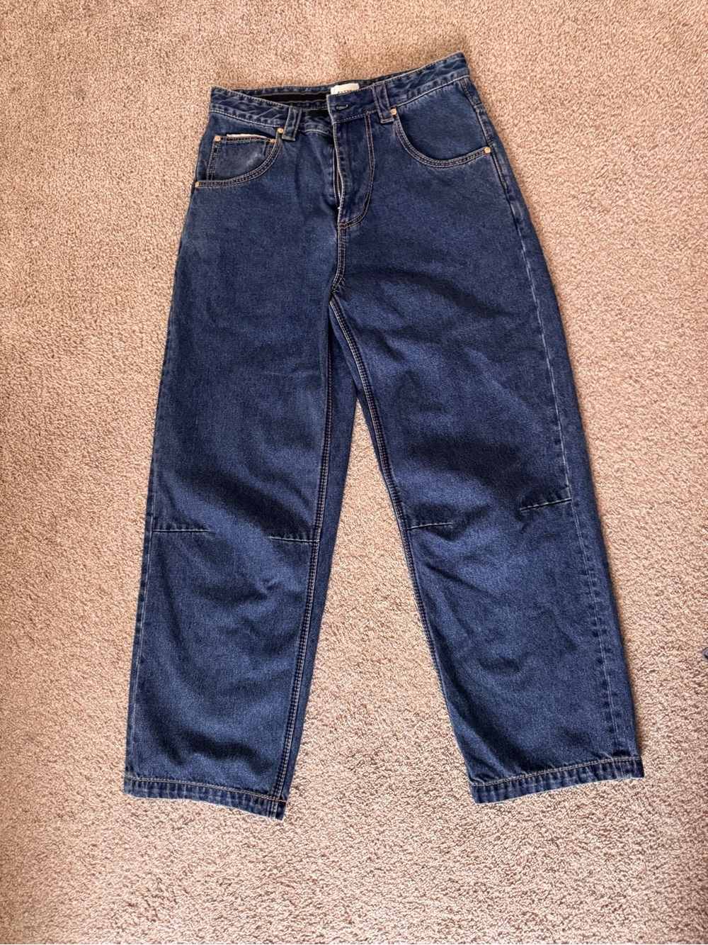 NEW (No Tag)Eytys Navy Relaxed Straight-Leg Jeans